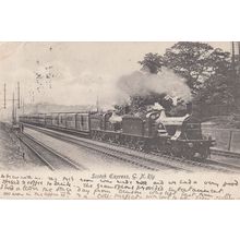 Scotch Express GNR 4-4-2 Patrick Stirling Antique Train Postcard