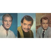 Gary Cooper Clark Gable Alan Ladd Film Actor 3x French Postcard s