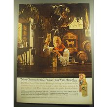 1959 White Horse Scotch Ad - Merry Christmas for the 217th year