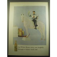 1959 White Horse Scotch Ad - Let White Horse carry you