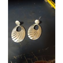 womens silver tone hanging earrings
