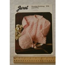 Vintage: Jarol 514 coat & bonnet, DK & 4 ply, 41-51 cm, 16-20 inch