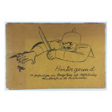'Hintergrund': 17 Drawings By George Grosz; Published By Malik In 1928.