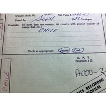 ICOLLECTZONE BOX LOTS & COLLECTIONS- Chile APS Sales Book 1986 CV (A000-22)