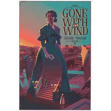 Gone with the Wind Stairs Poster Canvas Movie Film Print A0 A1 A2 A3 A4