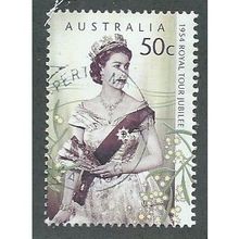 AUS 2004 50c '50TH ANN OF ROYAL TOUR' FINE USED (EBID34-313)
