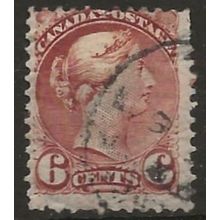 Canada 1889 SG107 6d Deep Chestnut Good/Fine Used ..