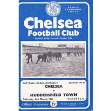 CHELSEA v HUDDERSFIELD TOWN LEAGUE DIVISION 2 1962/63