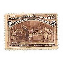 USA 1893 COLUMBIAN EXPO CUSTOMER REQUEST NJA 5c & 10c USED