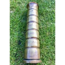 A Brass World War Two Trench Art Vase made from an artillery shell dated 1944