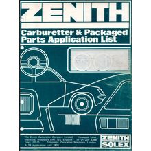 Zenith Solex Carburetter And Packaged Parts Application List 1978 6785m PDF