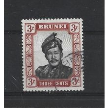 Brunei.SG102 3c Sultan Omar Ali Saifuddin.Fine Used.Aug25c