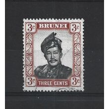 Brunei.SG102 3c Sultan Omar Ali Saifuddin.Fine Used.Aug25d