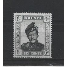 Brunei.SG104 6c Sultan Omar Ali Saifuddin.Fine Used.Aug25w
