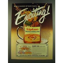 1983 Lipton Orange & Spice Tea Ad - Now! A change of taste that's Exciting!