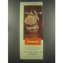 1954 Lockheed Brakes Ad - 80% of the world's cars fit Lockheed