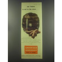 1954 Lockheed Brakes Ad - Our future is not in the stars