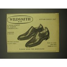 1967 Wildsmith & Co. Shoes Ad - Established 1847