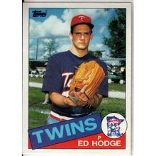 1985 Topps Baseball card 639 Ed Hodge RC