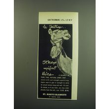 1949 St. Marys Blankets Ad - For Chirstmas St. Marys magnificent Algiers