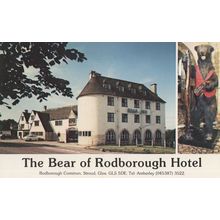 Bear Of Rodborough Hotel Gloucester Advertising PB Postcard