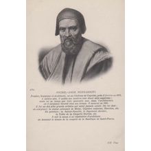 Buonarroti as Michelangelo French Painting Art Painter History Antique Postcard
