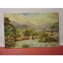 BEDDGELERT by L.M.Long, GWYNEDD, WALES ..unused postcard by Photochrom /