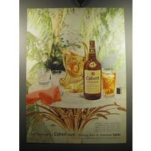 1957 Calvert Reserve Whiskey Ad - Clear heads call for Calvert taste