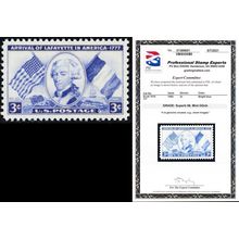 1010, Mint NH Superb 3¢ With Graded 98 PSE Certificate* Stuart Katz