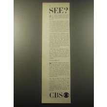 1959 CBS Television Ad - See? Just before Congress adjourned