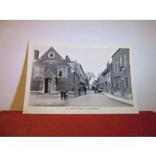 ST. MARY'S STREET, WALLINGFORD, BERKSHIRE unused antique postcard =