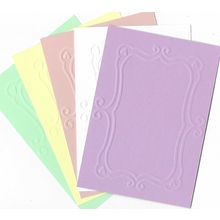 A6 Embossed Paper. 10 Sheets. Frame. Cardmaking Scrapbooking Crafts