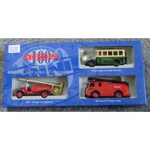 Lledo Dennis Guildford 100 years set of three with badge