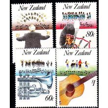 NEUSEELAND NEW ZEALAND [1986] MiNr 0974-77 ( **/mnh ) Musik
