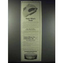 1913 Quaker Puffed Wheat & Rice Ad - What's Inside