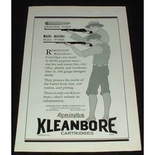1929 Remington Kleanbore Cartridges Ad - Center Fire!