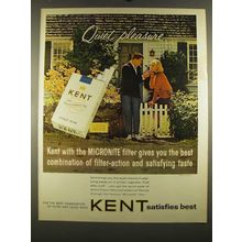 1964 Kent Cigarettes Ad - Quiet Pleasure