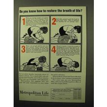 1964 Metropolitan Life Insurance Ad - Breath of Life