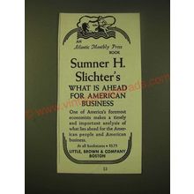 1951 Little, Brown & Company Ad - Sumner H. Slichter