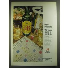 1974 J&B Scotch Ad - Rare pleasure.