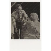 Henry Moore Sculptor Artist National Portrait Gallery Postcard