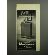 1952 Magnavox Television Ad - Best TV in town and Country
