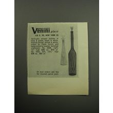 1957 Venini Bottles Advertisement