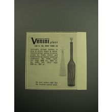 1957 Venini Bottles Ad