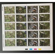 Madagascar 2021 Mi. 2718 - 2721 Lemuriens Lemurs faune Fauna propithecus Planche