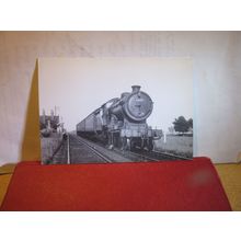 MIDDLE DROVE, 1958 62530 steam engine, Norfolk branch line steam postcard =