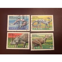 ICOLLECTZONE Canada 1495-98 VF used dinosaurs