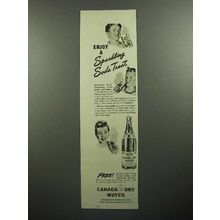 1945 Canada Dry Water Ad - Sparkling Soda Treat