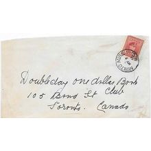 Minto Mine, BC "RF D" cancel 1946