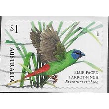 AUS 2018 $1.00 (S/A) 'BIRDS -FINCHES -BLUE FACE' ON PAPER FINE USED (EBID25-894)